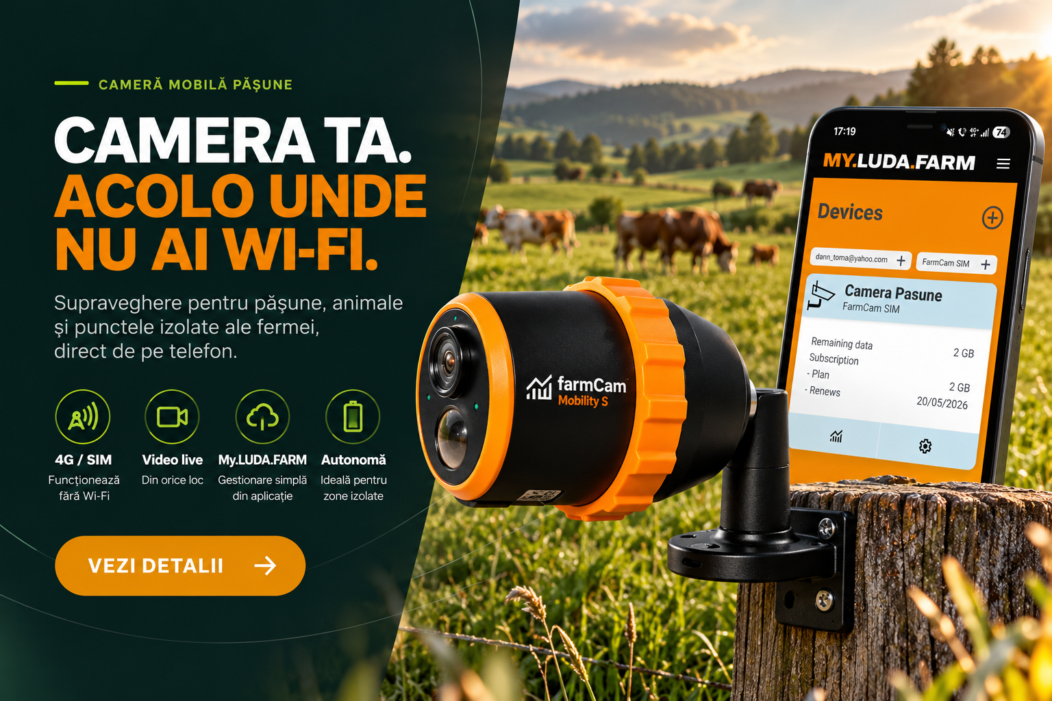 farmCam Mobility S и приложение My.Luda.Farm